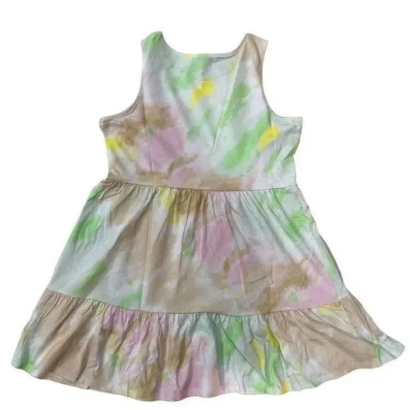 Love, Fire Girls Pastel Tie Dye Tank Dress